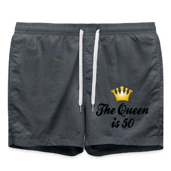 50 - Short de bain - charbon - Devant - AI Model Male 185 light (185cm)