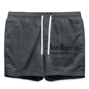 Wortdefinition Intelligenz Schauspieler und kein - Badeshorts - Anthrazit - Vorne - AI Model Male 185 light (185cm)