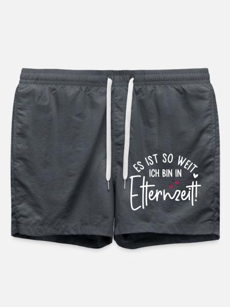 Es ist so weit Ich bin in Elternzeit - Badeshorts - Anthrazit