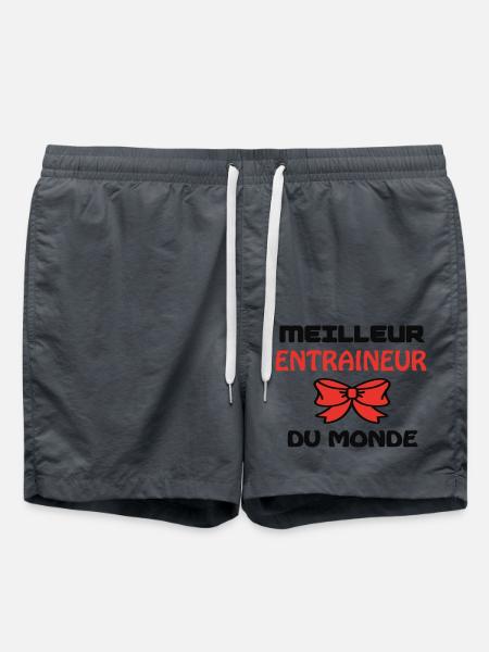 BESTER TRAINER DER WELT - Badeshorts - Anthrazit