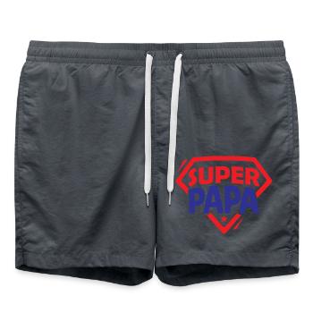 Super papa - Short de bain - charbon - Devant - AI Model Male 185 light (185cm)