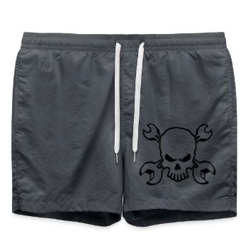 CRÂNE D’OUTIL - 1C - Short de bain - charbon - Devant - AI Model Male 185 light (185cm)