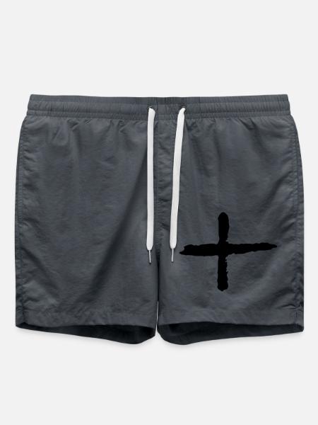 plus - Badeshorts - Anthrazit