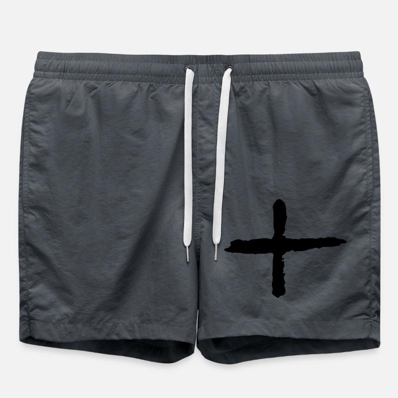 plus - Badeshorts - Anthrazit