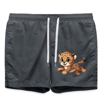Cheetah Child - Swim Trunks - anthracite - Front - AI Model Male 185 light (185cm)