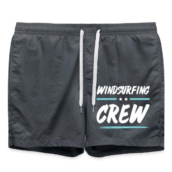 Windsurfing Crew - Swim Trunks - anthracite - Front - AI Model Male 185 light (185cm)