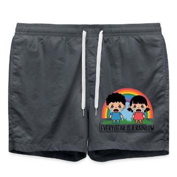 WEINENDE KINDER - Badeshorts - Anthrazit - Vorne - AI Model Male 185 light (185cm)