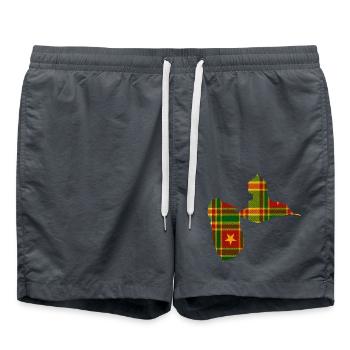 Guadeloupe - Swim Trunks - anthracite - Front - AI Model Male 185 light (185cm)
