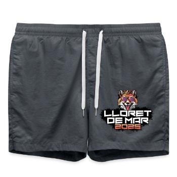 Lloret De Mar 2025 Party Fuchs - Badeshorts - Anthrazit - Vorne - AI Model Male 185 light (185cm)