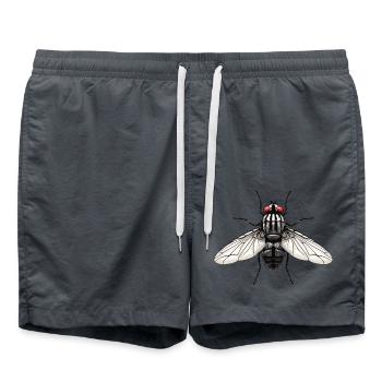 Fliege - Badeshorts - Anthrazit - Vorne - AI Model Male 185 light (185cm)