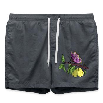 Butterfly - Swim Trunks - anthracite - Front - AI Model Male 185 light (185cm)