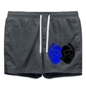 Diver icon - Swim Trunks - anthracite - Front - AI Model Male 185 light (185cm)