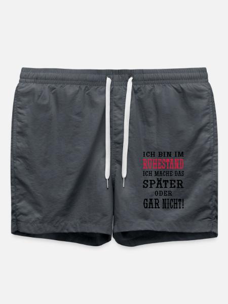 Ich bin im Ruhestand - Badeshorts - Anthrazit