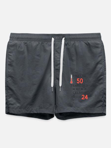 Jeg er måske 50 år gammel. . . - Badeshorts - charcoal