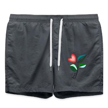 CHRISTMAS. YEAR. ANNIVERSARY. RETIREMENT. DAD. MAMAM. - Swim Trunks - anthracite - Front - AI Model Male 185 light (185cm)