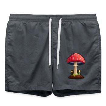 mushroom - Badeshorts - Anthrazit - Vorne - AI Model Male 185 light (185cm)