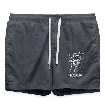 Pinscher Dad Dog Dog Wilsigns - Swim Trunks - anthracite - Front - AI Model Male 185 light (185cm)