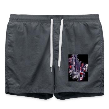 Tokyo - Swim Trunks - anthracite - Front - AI Model Male 185 light (185cm)