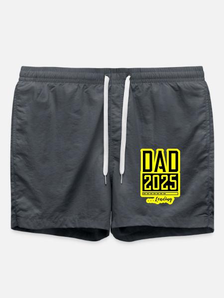Dad 2025 Loading Papa - Swim Trunks - anthracite