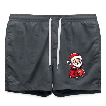 coccinelle Père Noël dessin animé - Short de bain - charbon - Devant - AI Model Male 185 light (185cm)