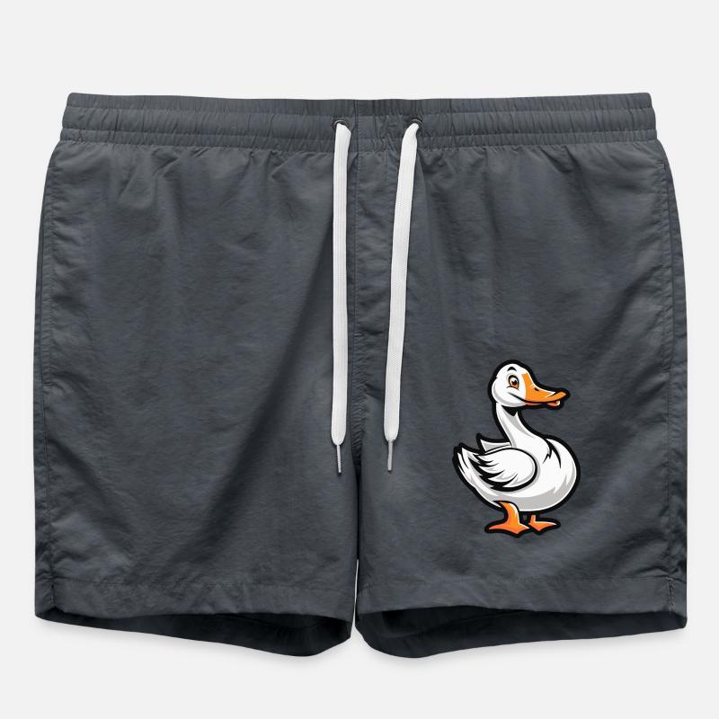 Goose Comic - Swim Trunks - anthracite