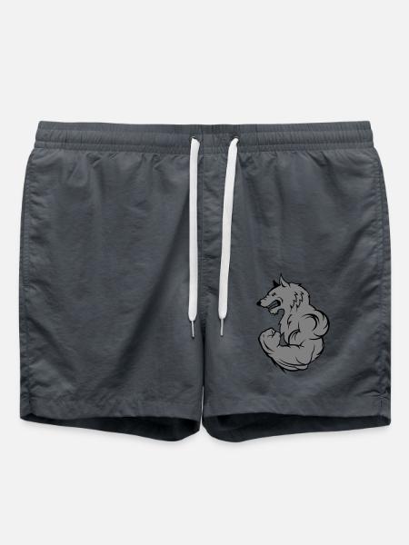 Strong Wolf - Swim Trunks - anthracite