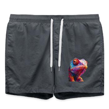 Chamäleon - Badeshorts - Anthrazit - Vorne - AI Model Male 185 light (185cm)