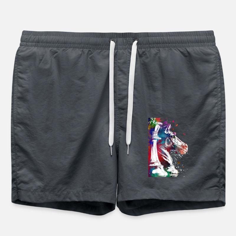 Chess Pawns Sport - Swim Trunks - anthracite
