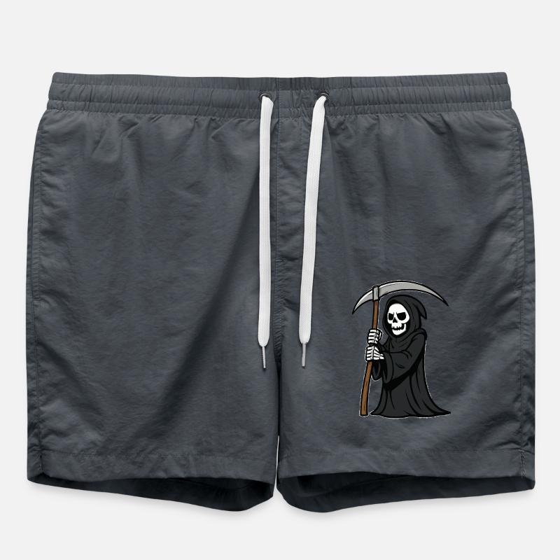 Grim Reaper Comic - Swim Trunks - anthracite