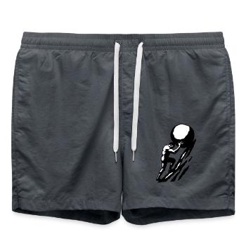 Sisiphus - Badeshorts - Anthrazit - Vorne - AI Model Male 185 light (185cm)