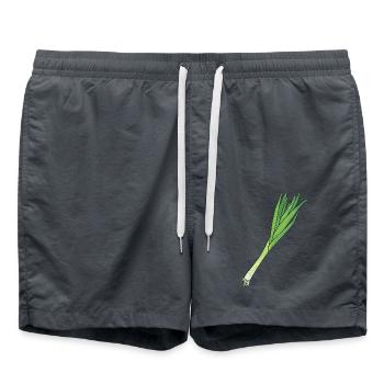 Poireau - Short de bain - charbon - Devant - AI Model Male 185 light (185cm)