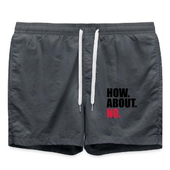 cool how about no saying funny how about n - Swim Trunks - anthracite - Front - AI Model Male 185 light (185cm)