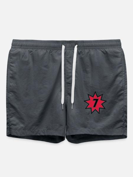 7 - Short de bain - charbon