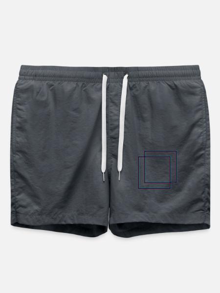 2 squares square - Swim Trunks - anthracite