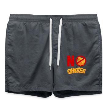 Pas de fromage pour ceux qui n’aiment pas le fromage - Short de bain - charbon - Devant - AI Model Male 185 light (185cm)