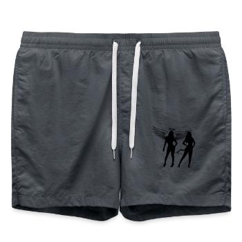 Team Engel Teufel - Swim Trunks - anthracite - Front - AI Model Male 185 light (185cm)
