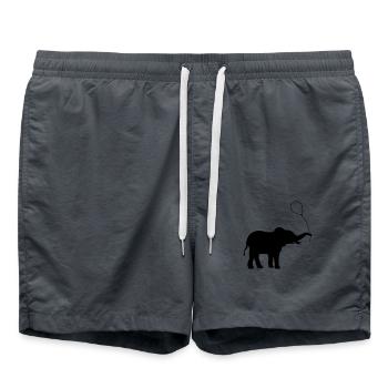 Cadeau d’éléphant ballon volant - Short de bain - charbon - Devant - AI Model Male 185 light (185cm)