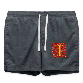 Bande E 232 l - Short de bain - charbon - Devant - AI Model Male 185 light (185cm)