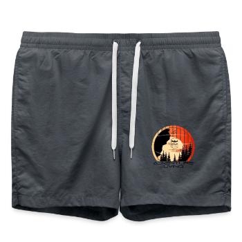 Vie d’aventure - Short de bain - charbon - Devant - AI Model Male 185 light (185cm)