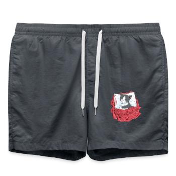Cat Roses Sleeping Cats Kitten Good Night - Swim Trunks - anthracite - Front - AI Model Male 185 light (185cm)