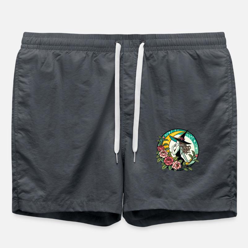Garden Witch - Swim Trunks - anthracite