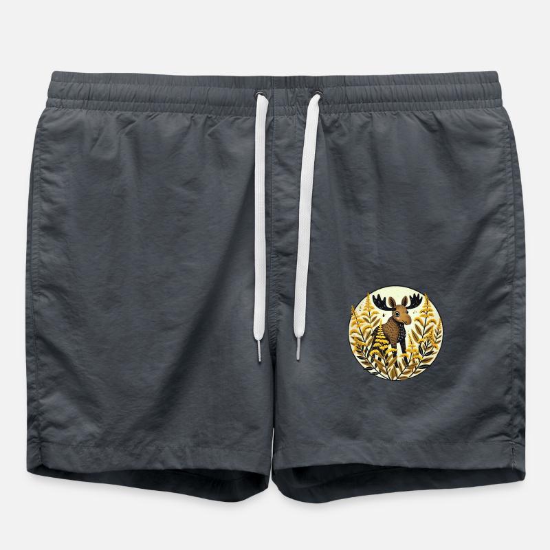 Elch - Badeshorts - Anthrazit