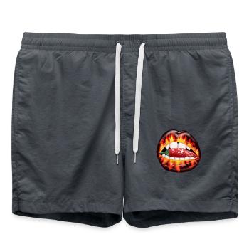 Pepperoni en bouche - Short de bain - charbon - Devant - AI Model Male 185 light (185cm)