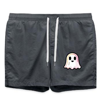 Ghost Halloween Funny Cute - Swim Trunks - anthracite - Front - AI Model Male 185 light (185cm)