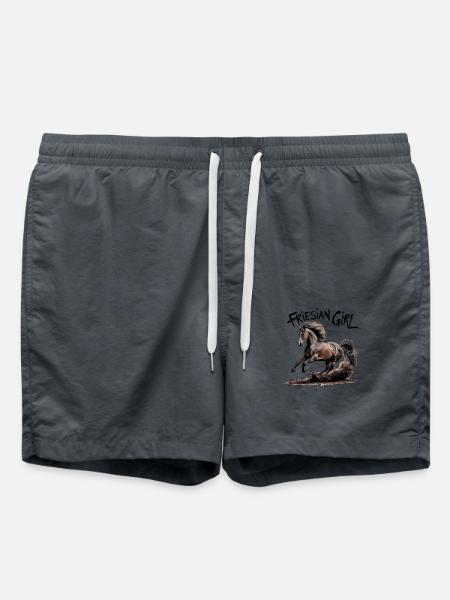 Frisonne – Fière de mes Frisonnes - Short de bain - charbon