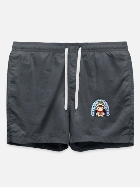 iglu eskimo mädchen - Badeshorts - Anthrazit
