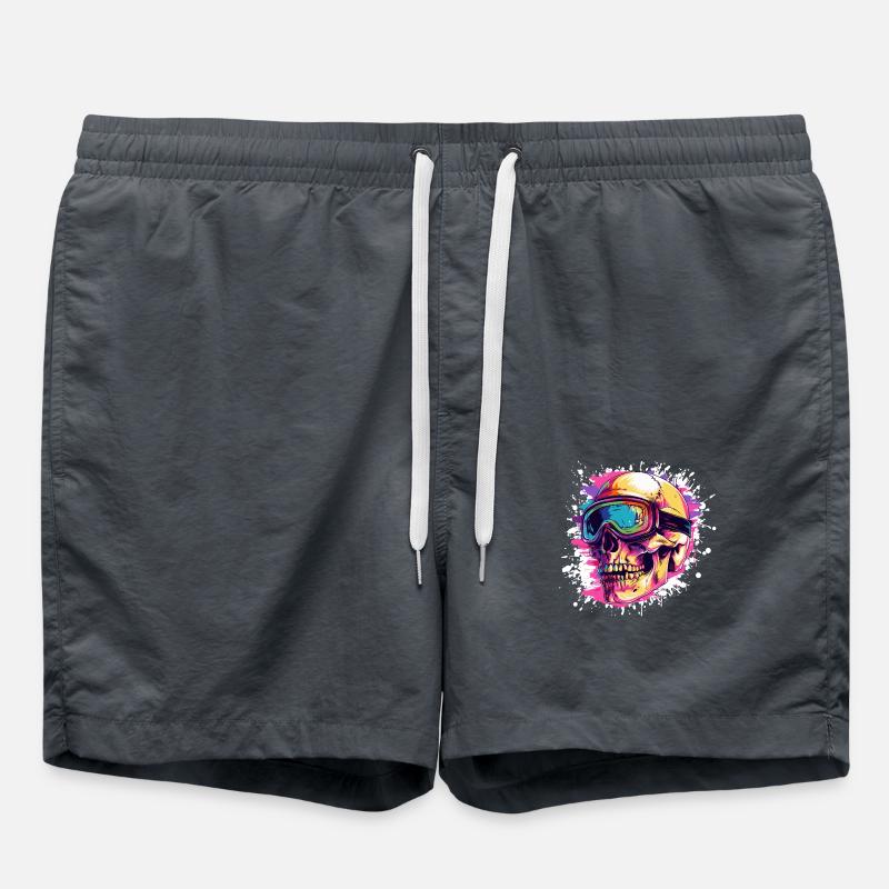 Ski Skull Ski Goggles - Swim Trunks - anthracite