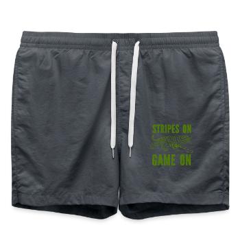 Tiger - Africa - Wilderness - Nature Conservation - Swim Trunks - anthracite - Front - AI Model Male 185 light (185cm)