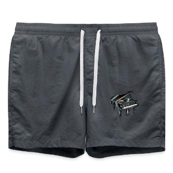 Piano - Short de bain - charbon - Devant - AI Model Male 185 light (185cm)