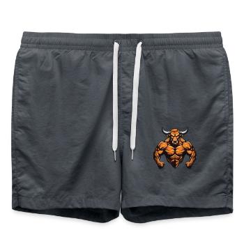 Bull Bull Beast Fitness - Short de bain - charbon - Devant - AI Model Male 185 light (185cm)